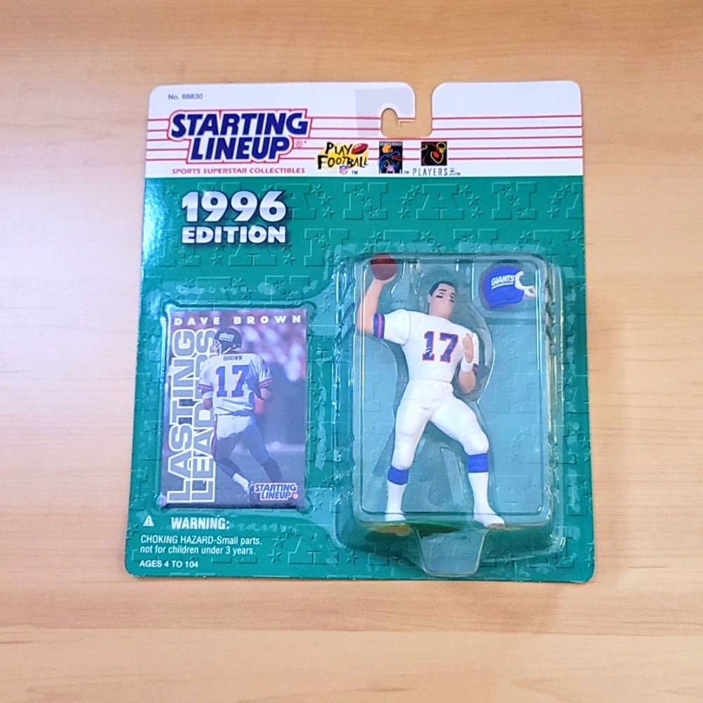 NFL Dave Brown 1996 Edition Starting Lineup Football Brand New